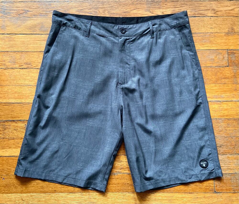 MOLOKAI Surf Co. Gray Hybrid Boardshorts  sz 36